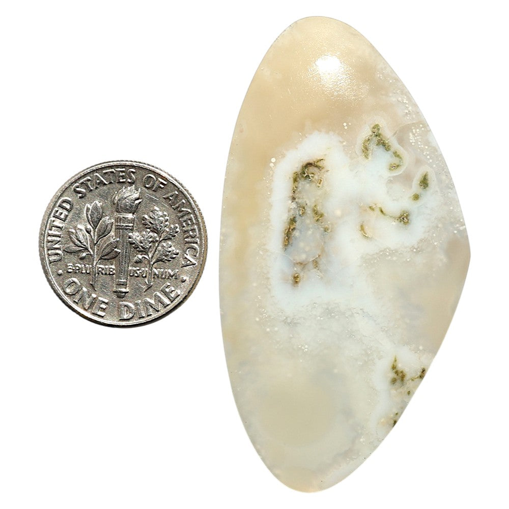 Natural Horse Canyon Moss Agate 26.15x49.8x5 mm Fancy Shape Polished Gemstone LS99-09772