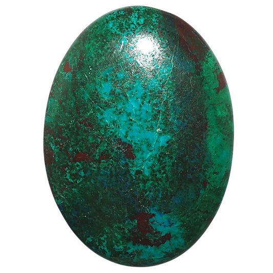Natural Chrysocolla 26.9x37x5 mm Oval Shape Polished Gemstone LS99-09778