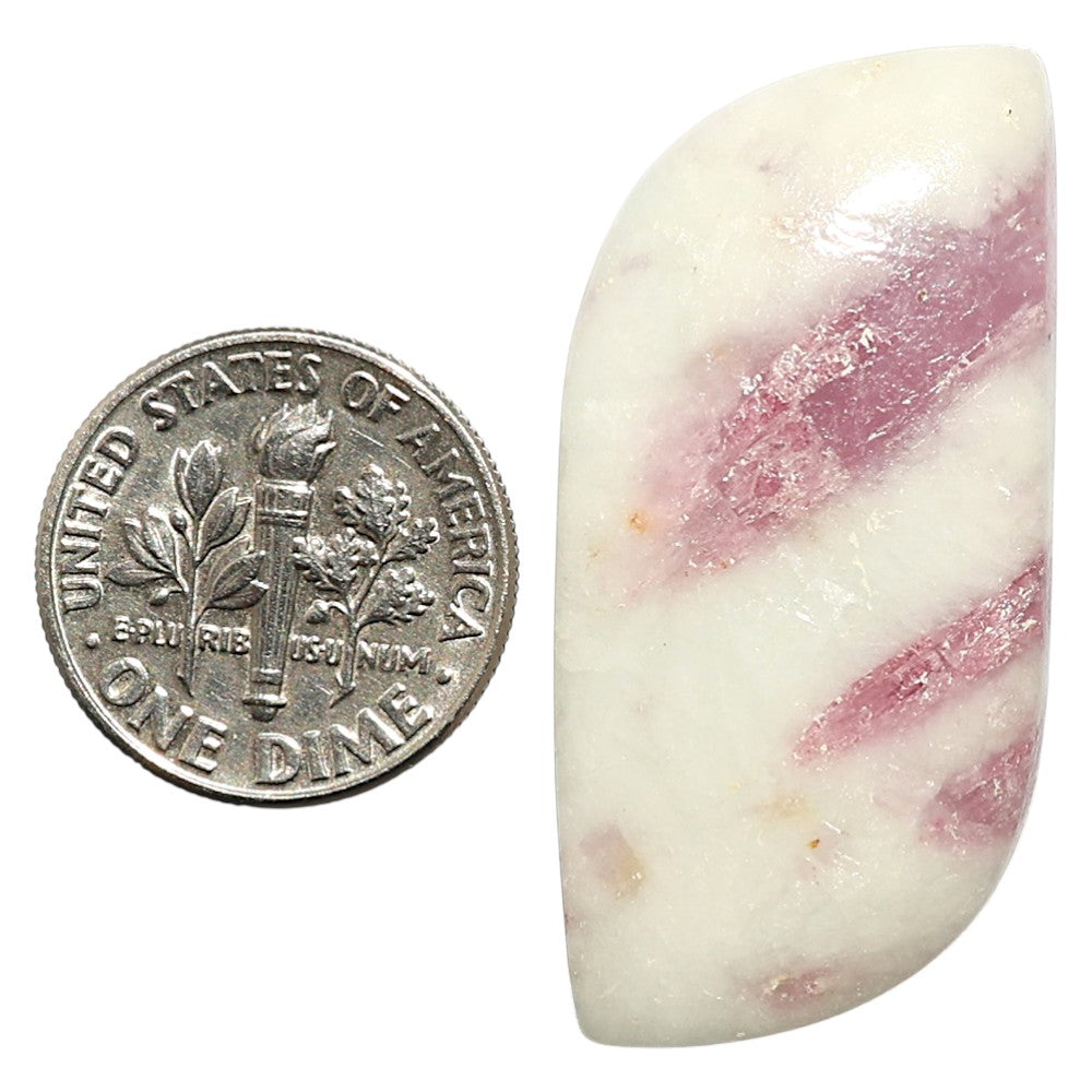 Natural Pink Tourmaline in Quartz 18.2x39.75x6 mm Fancy Shape Polished Gemstone LS99-09781