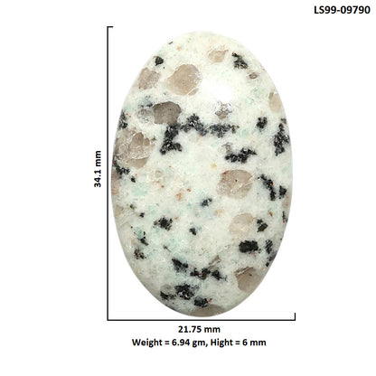 Natural Sesame Jasper 21.75x34.1x6 mm Oval Shape Polished Gemstone LS99-09790