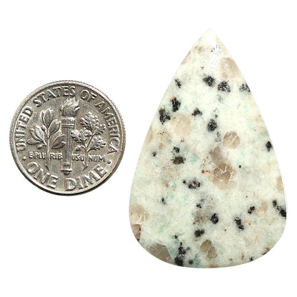 Natural Sesame Jasper 24.1x36.5x4.5 mm Pear Shape Polished Gemstone LS99-09794