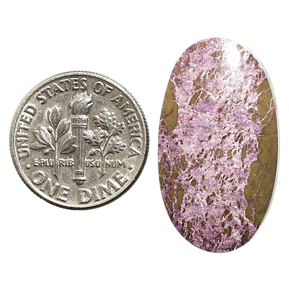 Natural Purpurite 15.4x27.5x4.6 mm Oval Shape Polished Gemstone LS99-09795