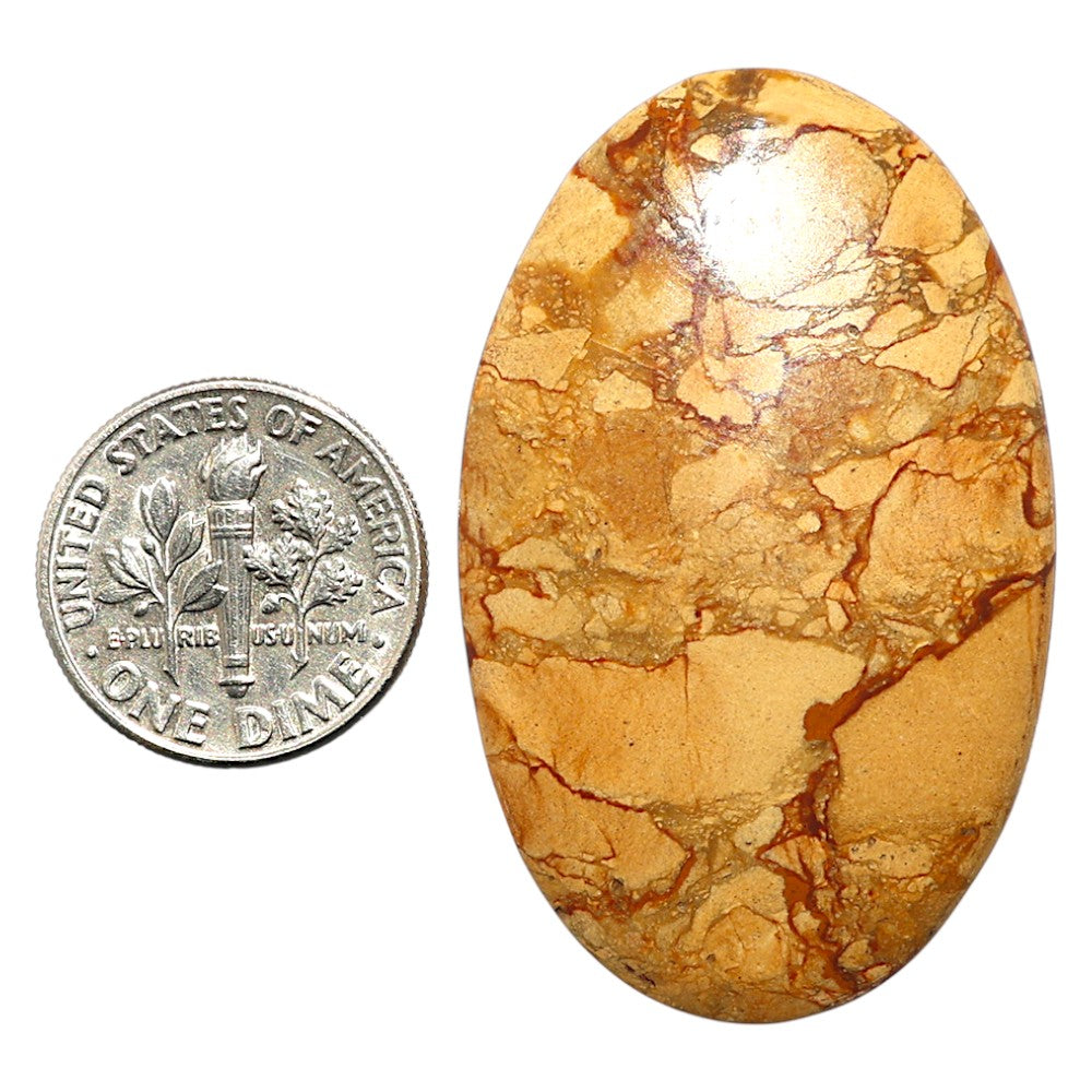 Natural Picture Jasper 27x43x4.5 mm Oval Shape Polished Gemstone LS99-09826
