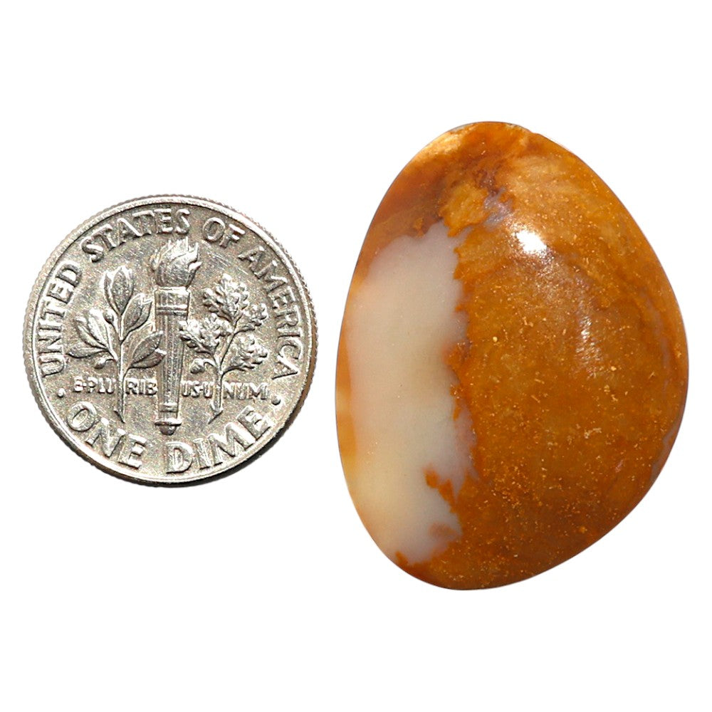Natural Oregon Moss Agate 21.3x28.2x5.3 mm Fancy Shape Polished Gemstone LS99-09834
