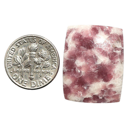 Natural Pink Tourmaline in Quartz 19x24.5x6.3 mm Baguette Shape Polished Gemstone LS99-09836