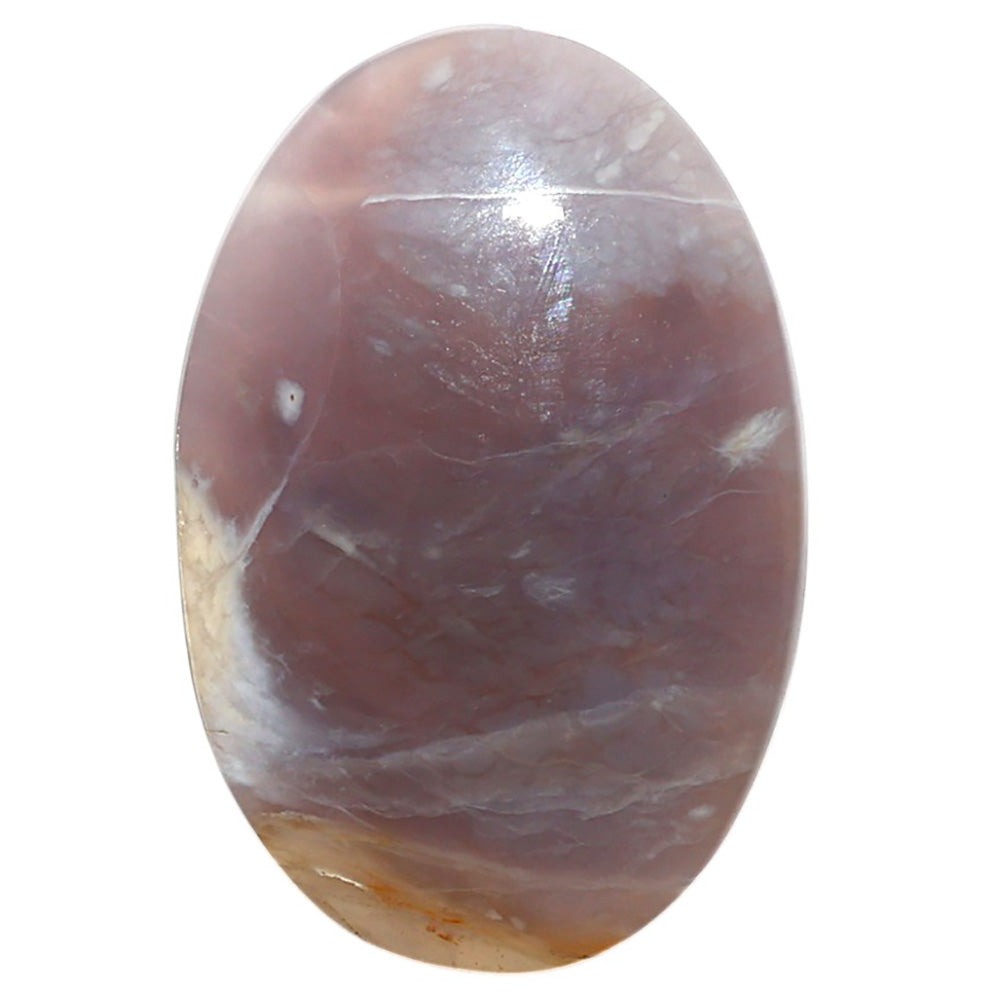 Natural Amethyst Sage Agate 26.4x39.75x5.7 mm Oval Shape Polished Gemstone LS99-09844