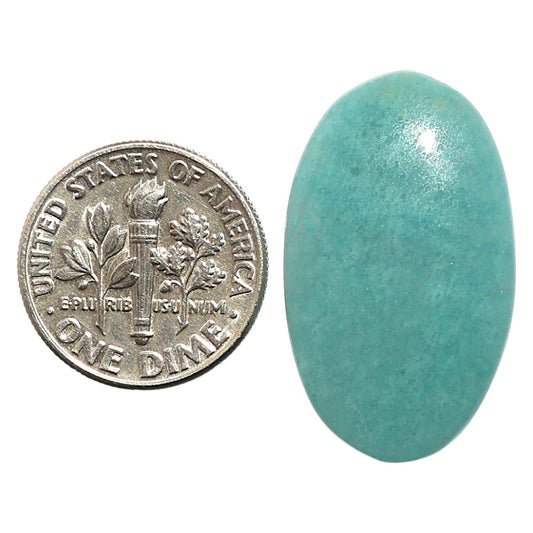 Natural Blue Aventurine 16.5x27.65x5.5 mm Oval Shape Polished Gemstone LS99-09847