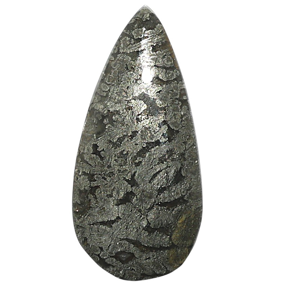 Natural Feder Pyrite 13.3x28x6 mm Pear Shape Polished Gemstone LS99-09856