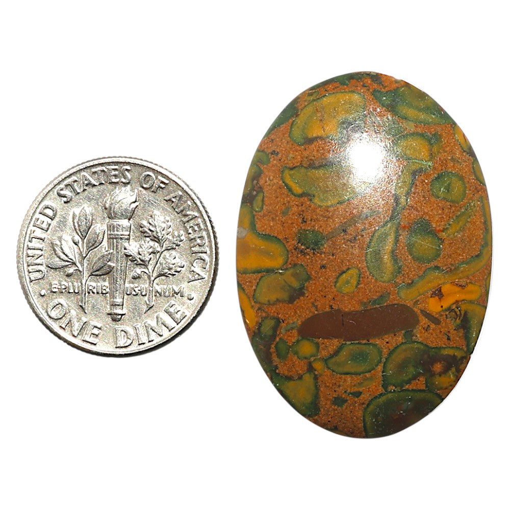Natural Bamboo Jasper 22.5x32x7 mm Oval Shape Polished Gemstone LS99-09870
