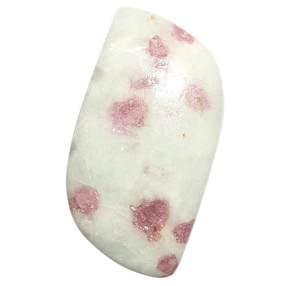 Natural Pink Tourmaline in Quartz 20.8x40x7 mm Fancy Shape Polished Gemstone LS99-09874