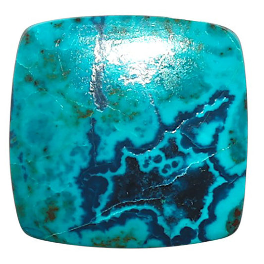 Natural Shattuckite 17.5x18x4 mm Cushion Shape Polished Gemstone LS99-09883