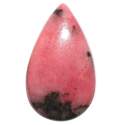 Natural Rhodonite 15x25.4x5.5 mm Pear Shape Polished Gemstone LS99-09888