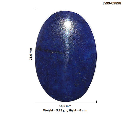 Natural Lapis Lazuli 14.6x21.6x6 mm Oval Shape Polished Gemstone LS99-09898