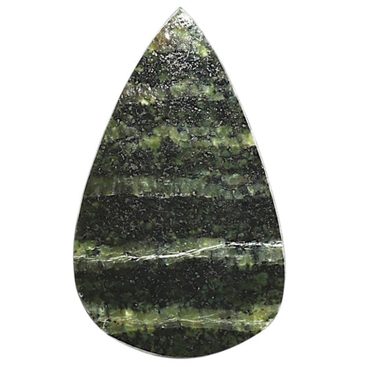 Natural Natural Chrysotile 15.3x25.45x3 mm Pear Shape Polished Gemstone LS99-09914