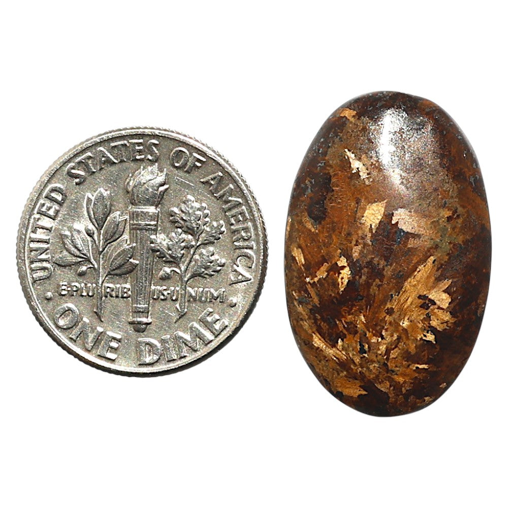 Natural Bronzite 14.5x23x4.3 mm Oval Shape Polished Gemstone LS99-09916