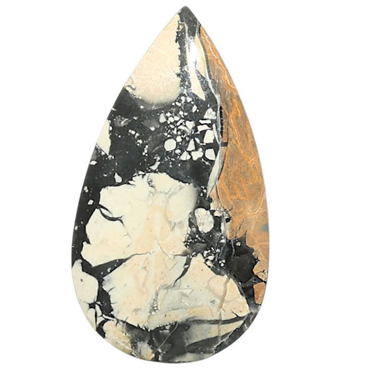 Natural Maligano Jasper 15.2x27.4x4 mm Pear Shape Polished Gemstone LS99-09924