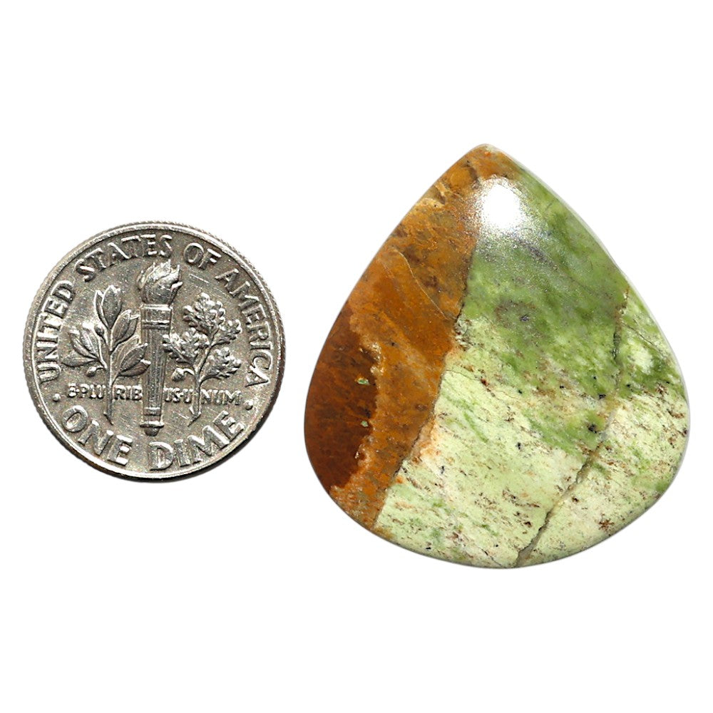 Natural Chrome Chalcedony 16x28.55x5 mm Heart Shape Polished Gemstone LS99-09927