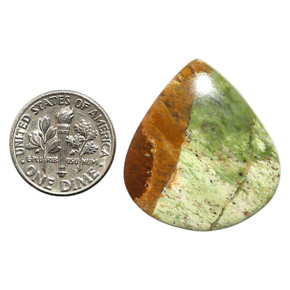 Natural Chrome Chalcedony 16x28.55x5 mm Heart Shape Polished Gemstone LS99-09927