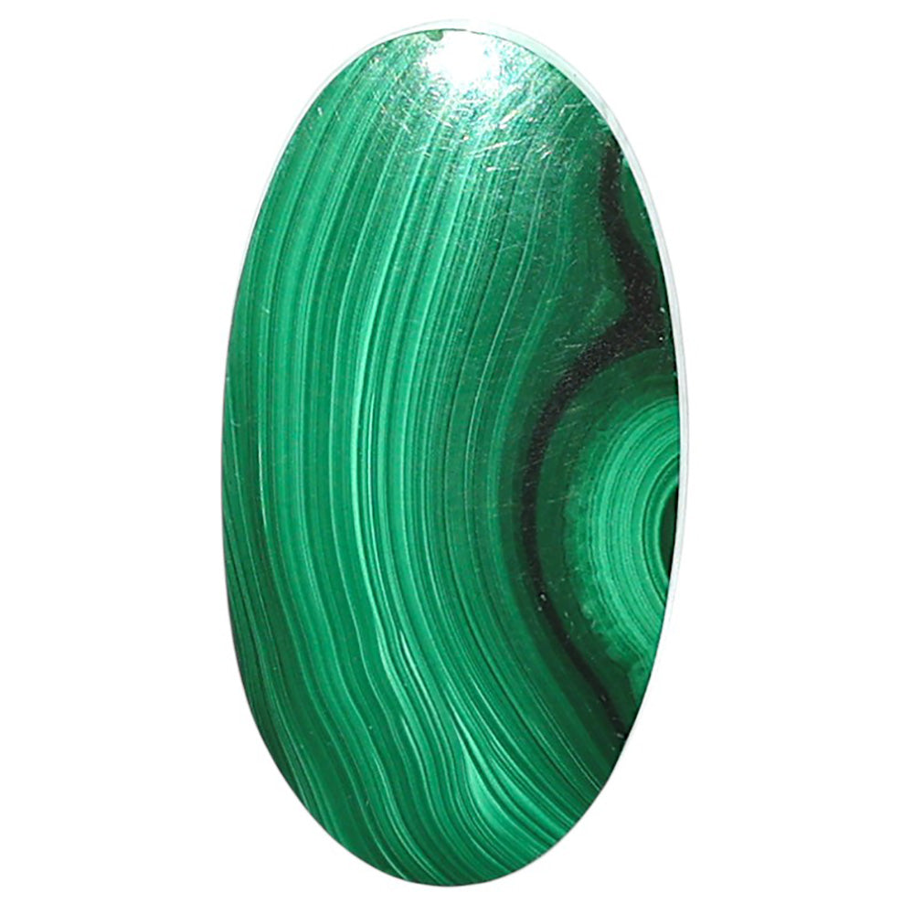 Natural Malachite Eye 14.8x27.25x4 mm Oval Shape Polished Gemstone LS99-09932