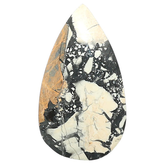 Natural Maligano Jasper 15x26.8x4 mm Pear Shape Polished Gemstone LS99-09933
