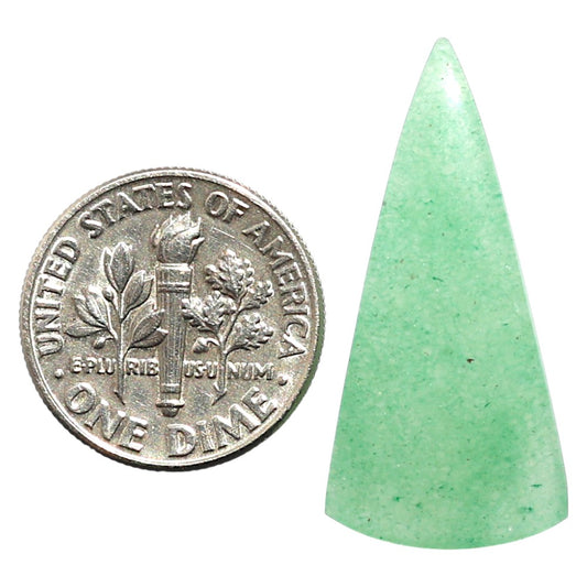 Natural Green Aventurine 14x29.45x3.5 mm Fancy Shape Polished Gemstone LS99-09940