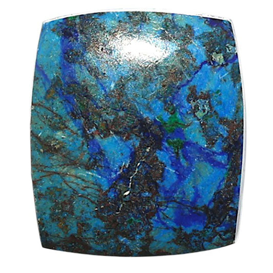 Natural Azurite Chrysocolla 16.7x19.2x4.4 mm Cushion Shape Polished Gemstone LS99-09950