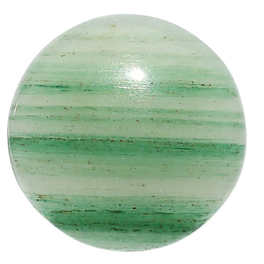 Natural Green Aventurine 20.9x20.9x5 mm Round Shape Polished Gemstone LS99-09951