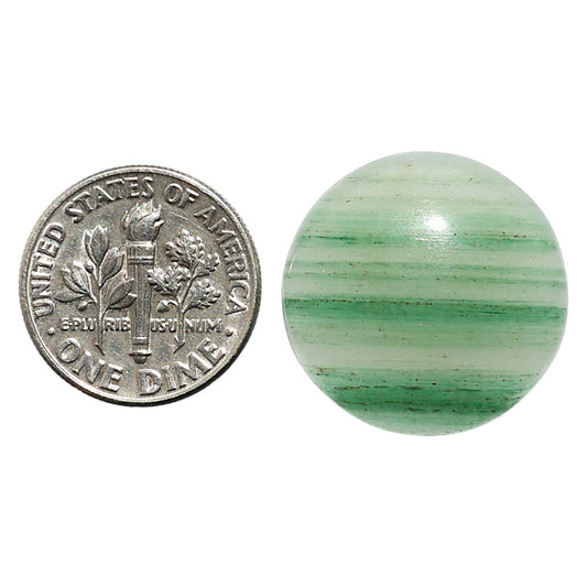 Natural Green Aventurine 20.9x20.9x5 mm Round Shape Polished Gemstone LS99-09951
