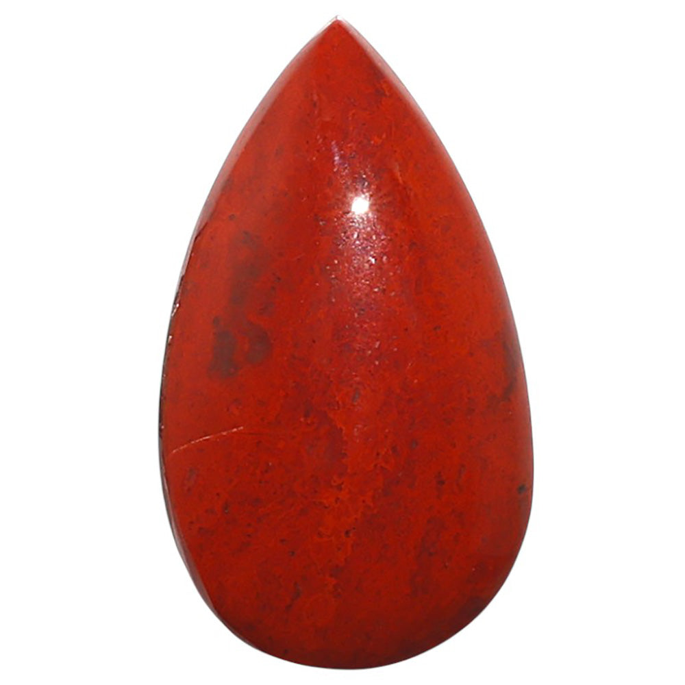 Natural Red Moss Agate 15.3x26.7x7 mm Pear Shape Polished Gemstone LS99-09965