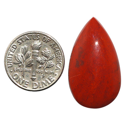 Natural Red Moss Agate 15.3x26.7x7 mm Pear Shape Polished Gemstone LS99-09965