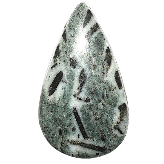 Natural Hornblende 17.7x30.7x5 mm Pear Shape Polished Gemstone LS99-09980