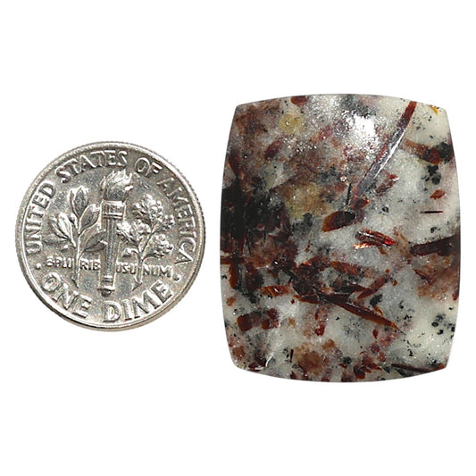 Natural Astrophyllite 22.55x26.85x3.5 mm Cushion Shape Polished Gemstone LS99-09985
