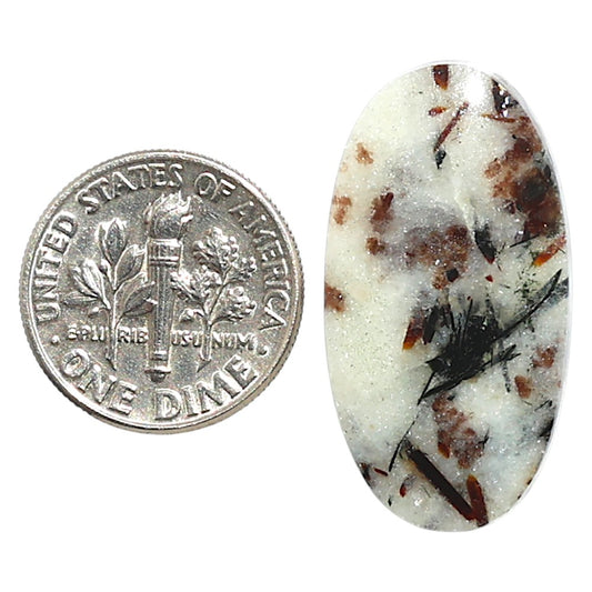 Natural Astrophyllite 15.5x29.45x4 mm Oval Shape Polished Gemstone LS99-09986