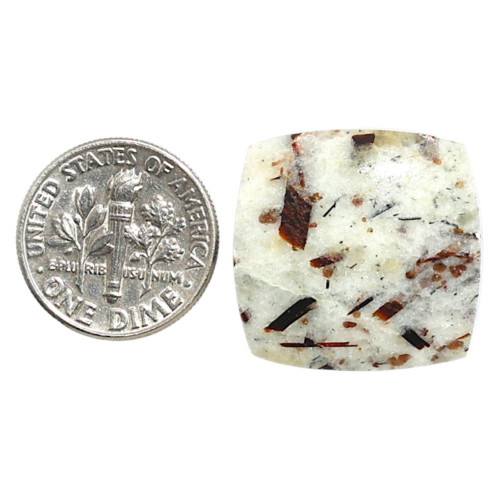 Natural Astrophyllite 21.2x21.8x5 mm Cushion Shape Polished Gemstone LS99-09987