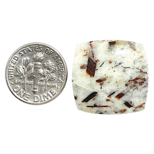 Natural Astrophyllite 21.2x21.8x5 mm Cushion Shape Polished Gemstone LS99-09987