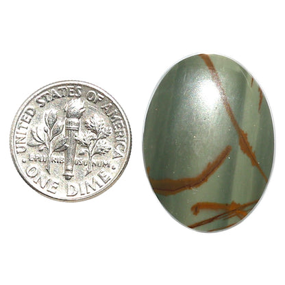 Natural Polygram Jasper 19.5x26.25x4.5 mm Oval Shape Polished Gemstone LS99-09994