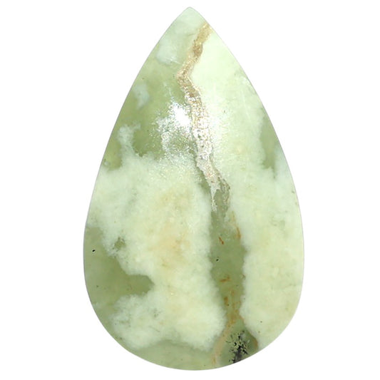 Natural Chrome Chalcedony 21.2x34.6x5.5 mm Pear Shape Polished Gemstone LS99-09995