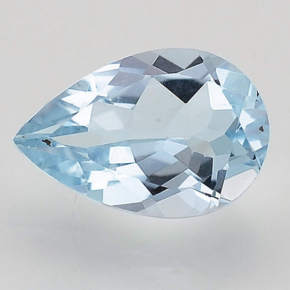 Natural Sky Blue Topaz Pears Shape Standard Cut Loose Gemstone LSY1027