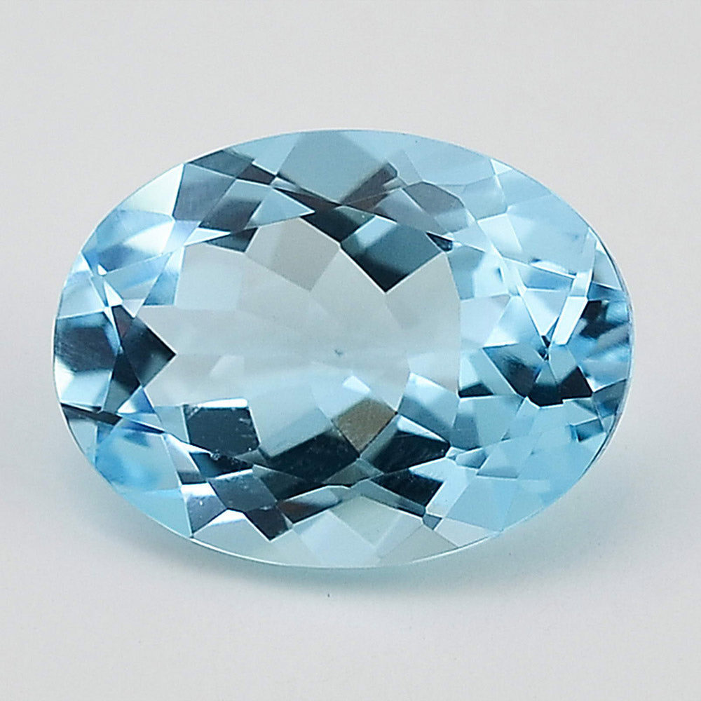 Natural Sky Blue Topaz Oval Shape Standard Cut Loose Gemstone LSY1039