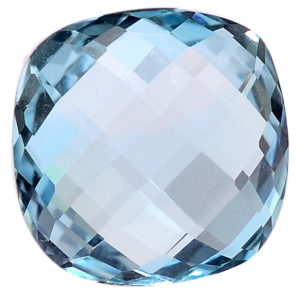 Natural Sky Blue Topaz Cushion Brio Shape Standard Cut Loose Gemstone LSY2016