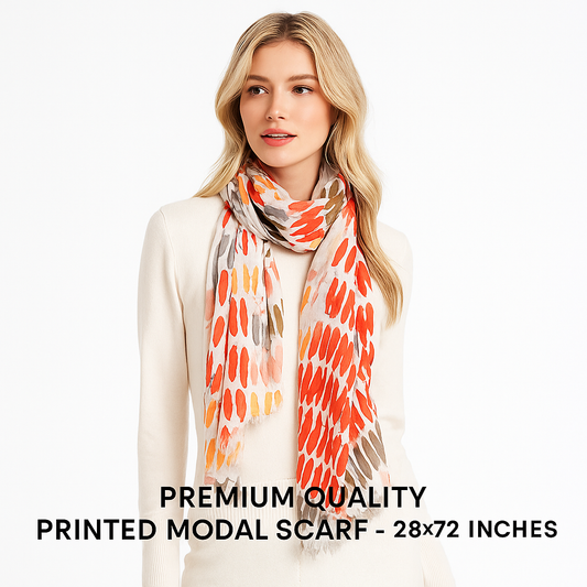 Premium Soft Quality Digital Print Modal Scarf Lightweight Wraps MMD408