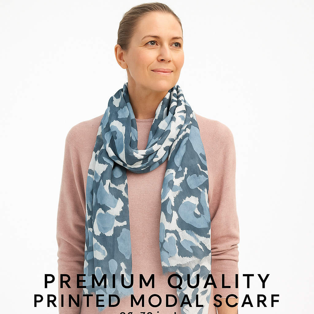 Premium Soft Quality Digital Print Modal Scarf Lightweight Wraps MMD409