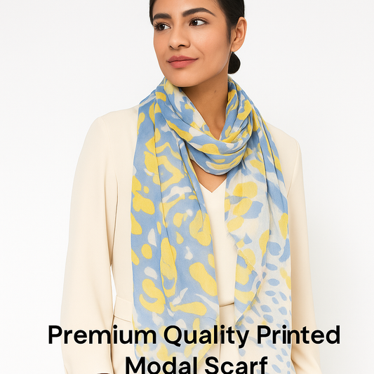 Premium and Soft Quality Printed Scarf Tabby Silk Lightweight MMD413