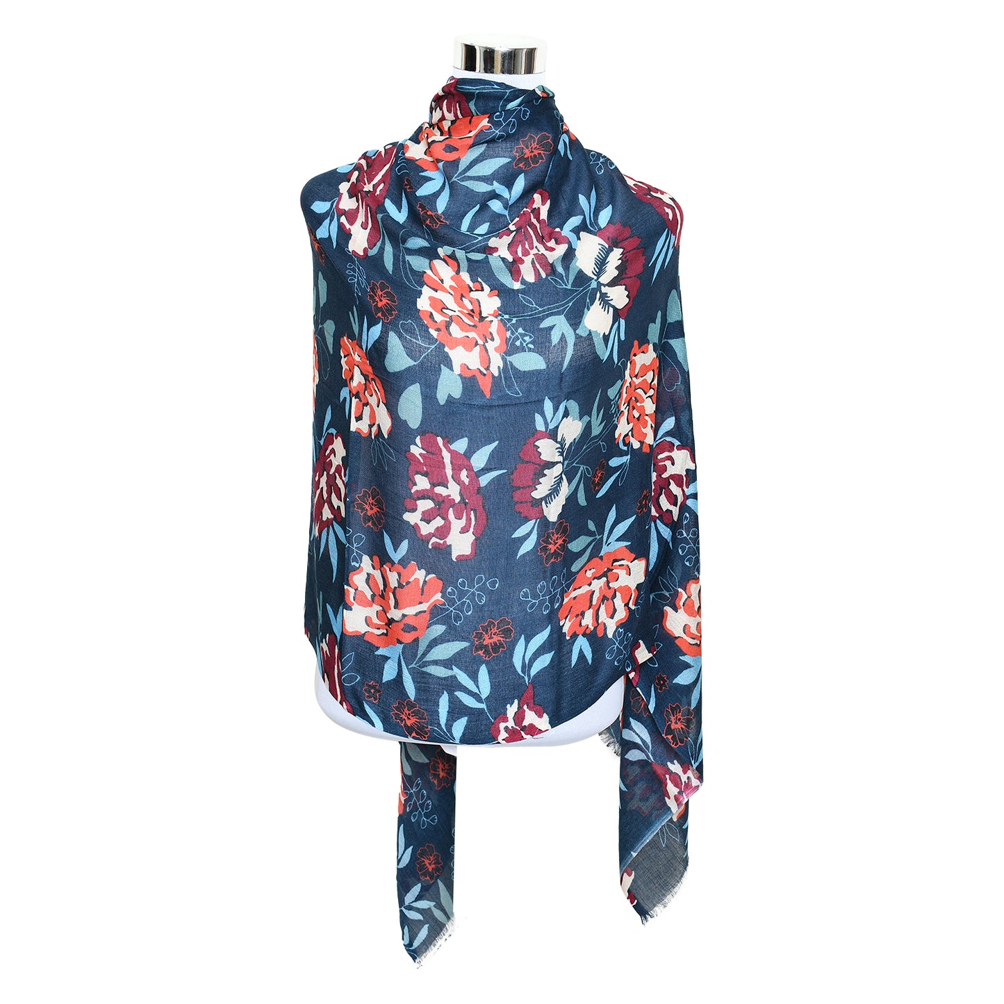 Premium Quality Floral Printed Modal Scarf Lightweight Wraps MMD415