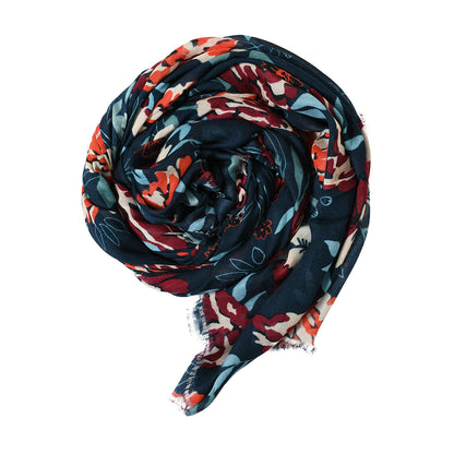 Premium Quality Floral Printed Modal Scarf Lightweight Wraps MMD415