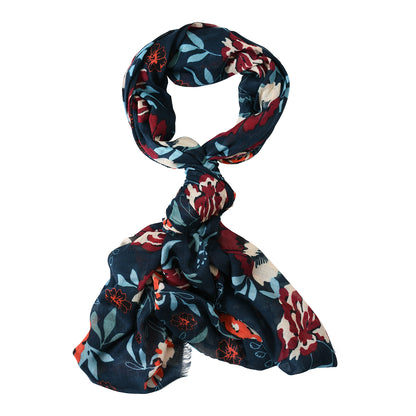Premium Quality Floral Printed Modal Scarf Lightweight Wraps MMD415
