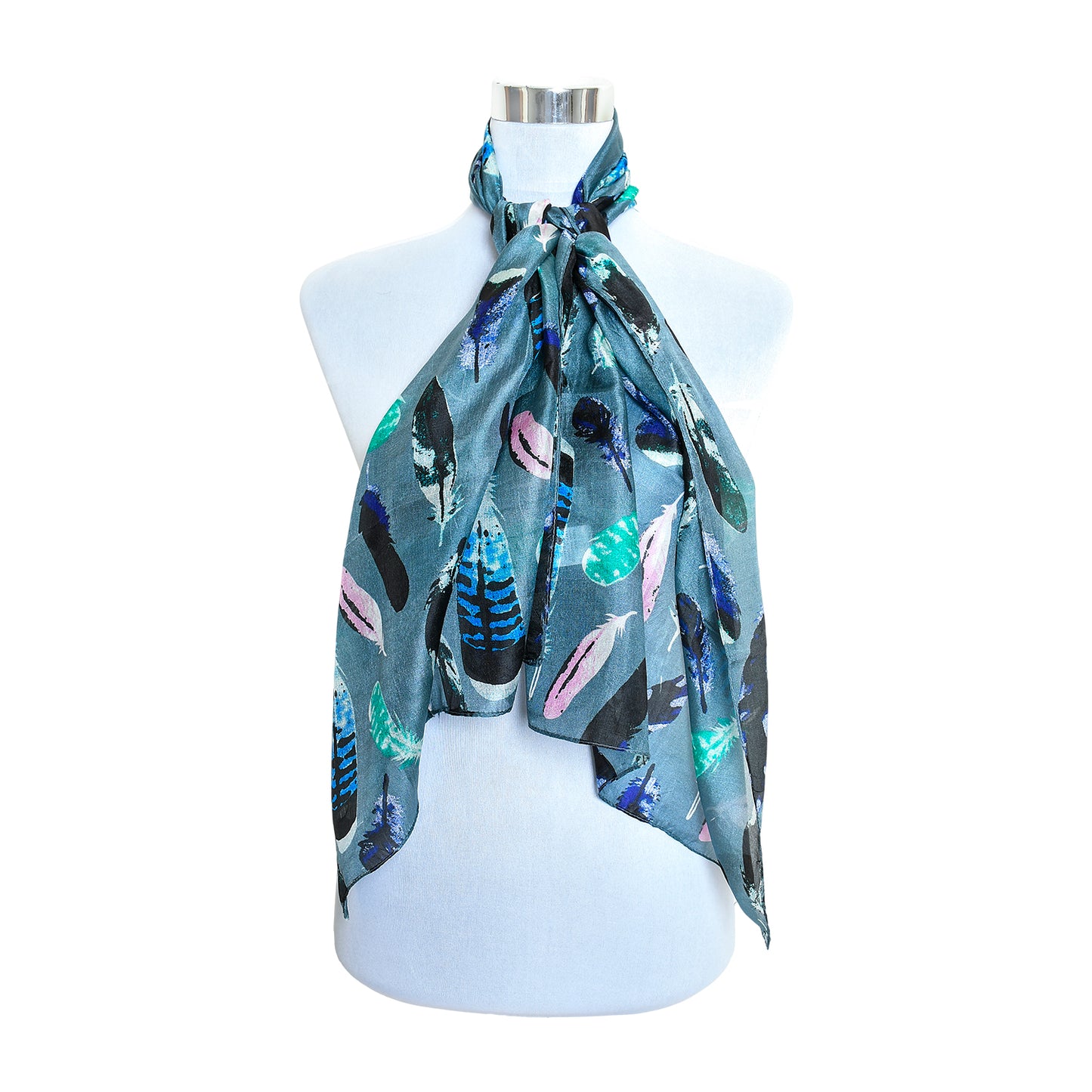 Premium and Soft Quality Printed Scarf Tabby Silk Lightweight MSL203