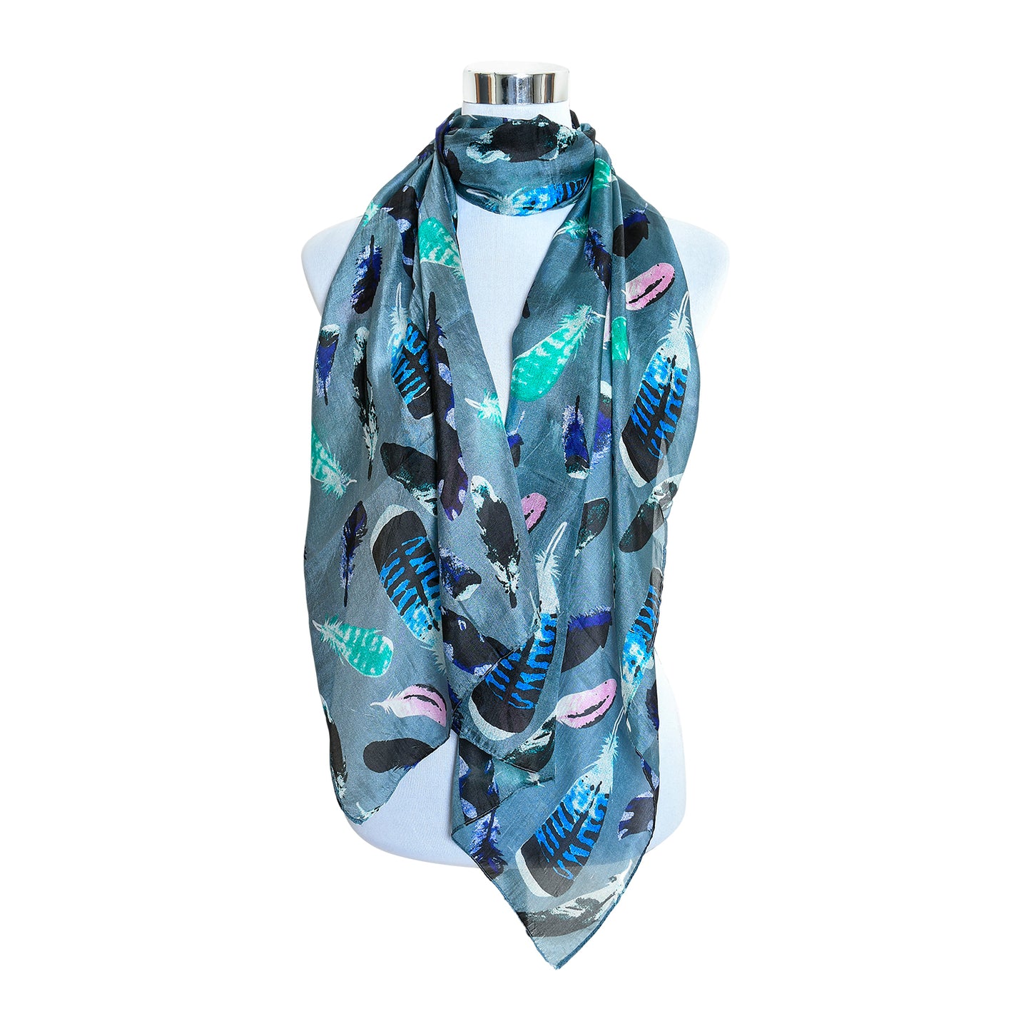 Premium and Soft Quality Printed Scarf Tabby Silk Lightweight MSL203