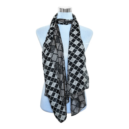 Premium and Soft Quality Printed Scarf Tabby Silk Lightweight MSL205