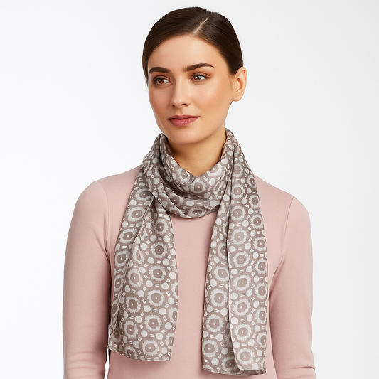 Premium & Soft Quality Printed Scarf Cashmere Wool Lightweight MSL206